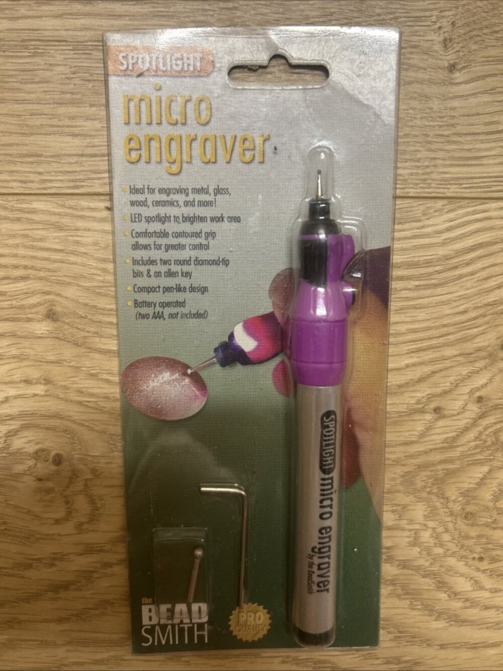 BeadSmith Micro Engraver with LED Spotlight Battery-operated Tool New